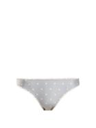 Matchesfashion.com Zimmermann - Helm Polka Dot Print Bikini Briefs - Womens - Light Blue
