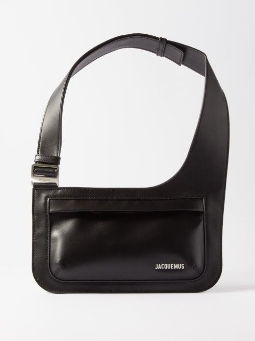 Jacquemus - Banane Gardian Leather Cross-body Bag - Mens - Black