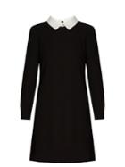 Goat Dusty Point-collar Wool-crepe Dress