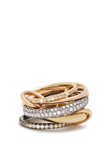 Spinelli Kilcollin Leo Diamond, Silver, Yellow & Rose-gold Ring