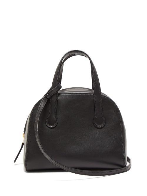 Matchesfashion.com The Row - Sporty Leather Bowling Bag - Womens - Black