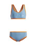 Fendi Logo-print Racer-back Performance Bikini