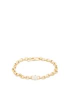 Ladies Fine Jewellery Lizzie Mandler - Knife Edge Diamond & 18kt Gold Chain Bracelet - Womens - Yellow Gold