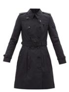 Burberry - Chelsea Cotton-gabardine Mid-length Trench Coat - Womens - Navy