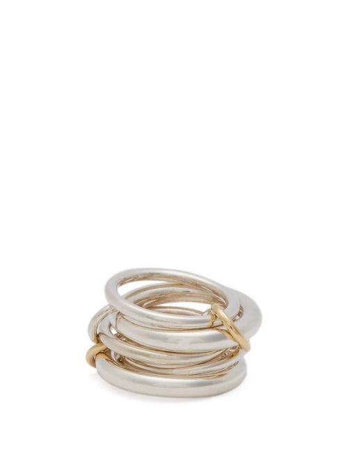 Matchesfashion.com Spinelli Kilcollin - Vela 18kt Gold & Sterling Silver Ring - Womens - Silver