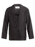 Matchesfashion.com Lemaire - Single Breasted Voile Blazer Jacket - Womens - Black