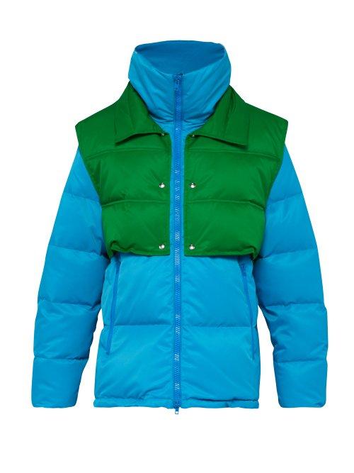 Matchesfashion.com Calvin Klein 205w39nyc - Detachable Gilet Down Filled Coat - Mens - Blue Multi