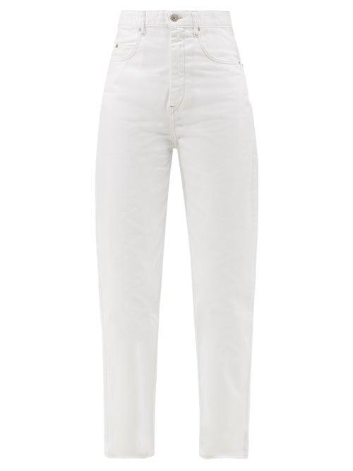 Isabel Marant Toile - Corsysr High-rise Straight-leg Jeans - Womens - White