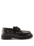 Camperlab - Dockyplus Leather Boat Shoes - Mens - Black