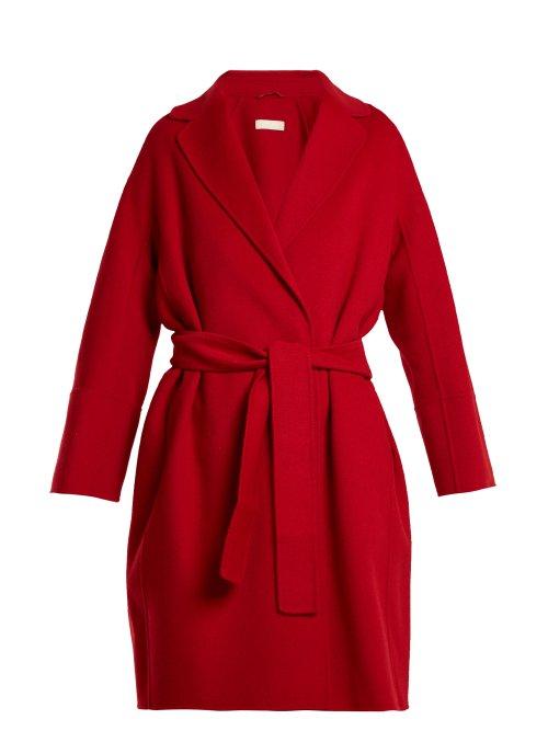 Matchesfashion.com S Max Mara - Arona Wool Coat - Womens - Red