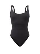 Matchesfashion.com Eres - Asia Panelled-front Swimsuit - Womens - Black