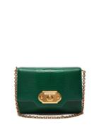 Matchesfashion.com Dolce & Gabbana - Welcome Iguana Effect Leather Clutch - Womens - Green