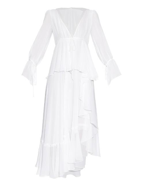 Emilio Pucci Fluted-skirt Silk-georgette Dress