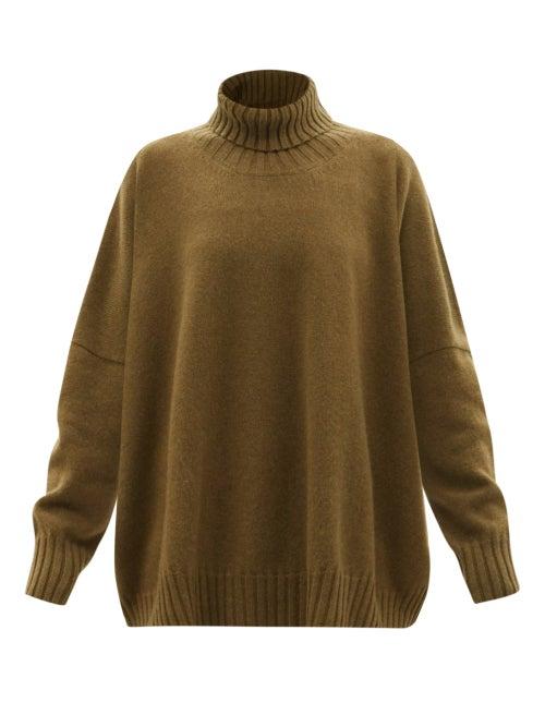 Petar Petrov - Elek Cashmere Roll-neck Sweater - Womens - Green