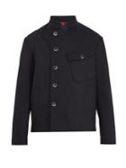 Barena Venezia Stand-collar Wool-blend Pea Coat