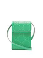Matchesfashion.com Gucci - Gg-logo Quilted Leather Cross-body Bag - Mens - Green