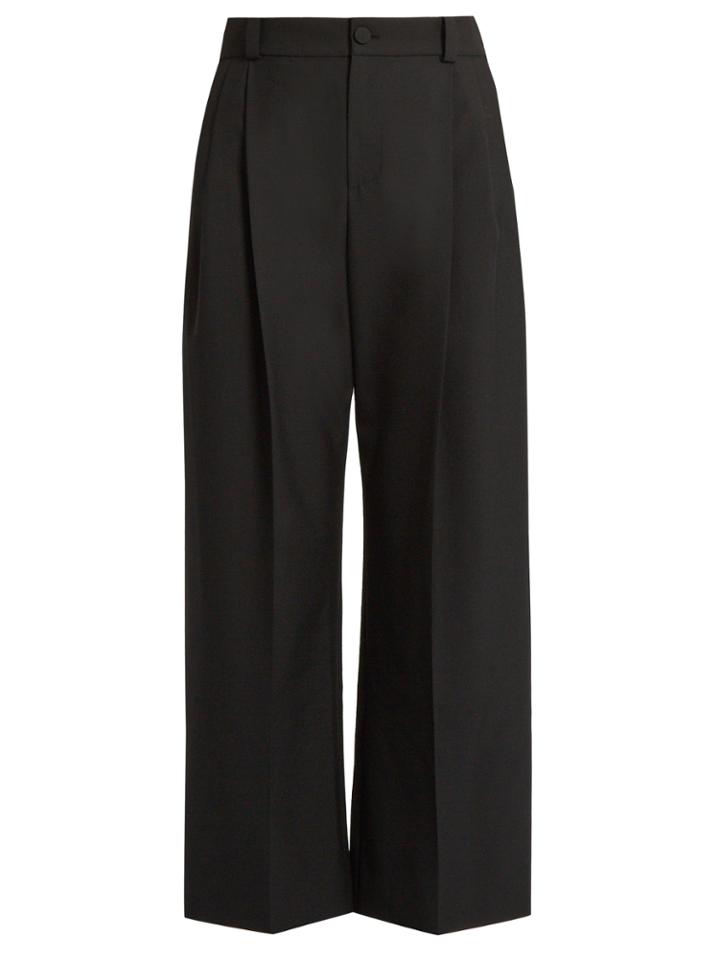 Lanvin Wide-leg Pleat-front Trousers