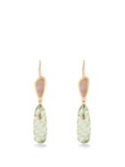 Lizzie Fortunato - Willow Amethyst & Quartz Gold-plated Earrings - Womens - Green Multi