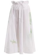Matchesfashion.com Acne Studios - Hellah Pop Floral Embroidered Skirt - Womens - White