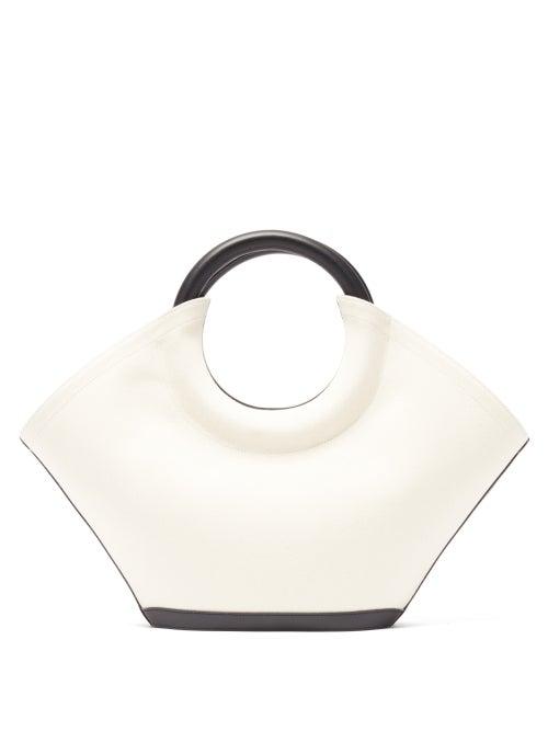 Matchesfashion.com Hereu - Cabassa Round-handle Canvas Tote Bag - Womens - Black Multi