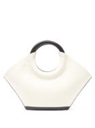 Matchesfashion.com Hereu - Cabassa Round-handle Canvas Tote Bag - Womens - Black Multi