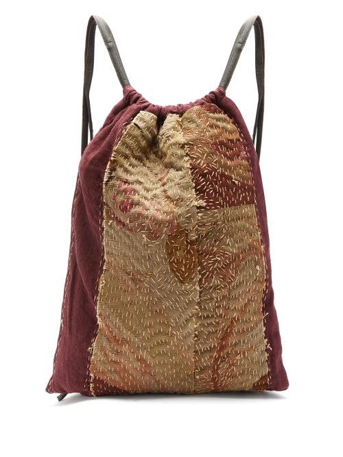 Matchesfashion.com By Walid - Jim Aubusson Tapestry Drawstring Bag - Mens - Purple
