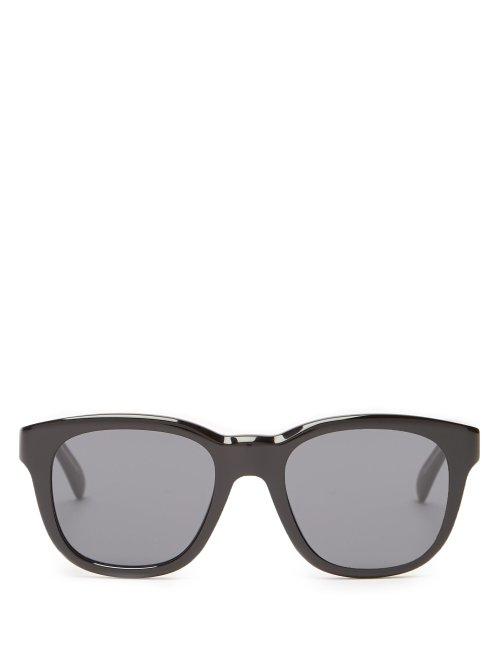 Matchesfashion.com Givenchy - Square Frame Acetate Sunglasses - Mens - Black