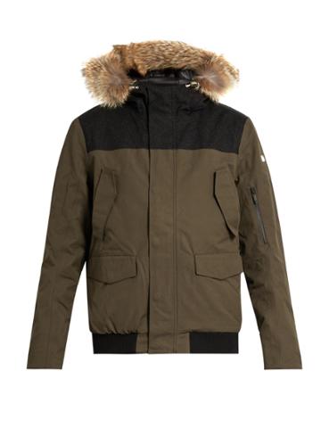 Mover Swisswool Fur-trimmed Bomber Jacket