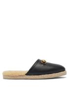 Matchesfashion.com Gucci - Fria Horsebit Leather And Faux-shearling Loafers - Womens - Black
