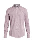Lanvin Multi-striped Cotton-poplin Shirt