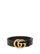 Matchesfashion.com Gucci - Gg Leather Belt - Mens - Black