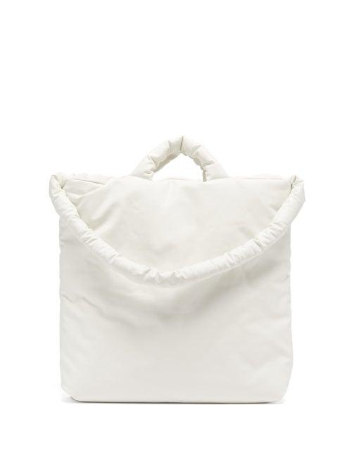 Matchesfashion.com Kassl Editions - Oil Medium Padded Cotton-blend Canvas Tote - Mens - White