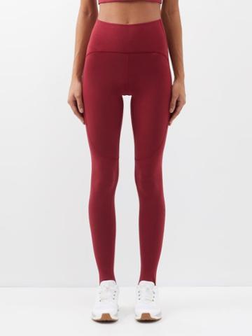 Adidas By Stella Mccartney - Truestrength Jersey Yoga Leggings - Womens - Burgundy