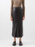 Nanushka - Fida Regenerated-leather Blend Wrap Skirt - Womens - Black