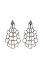 Matchesfashion.com Gucci - Gg Crystal Drop Earrings - Womens - Crystal