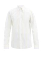 Matchesfashion.com Gabriela Hearst - Quevedo Striped Cotton-poplin Shirt - Mens - Light Blue