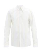 Matchesfashion.com Gabriela Hearst - Quevedo Striped Cotton-poplin Shirt - Mens - Light Blue