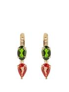 Ileana Makri Sapphire, Diopside & Yellow-gold Earrings