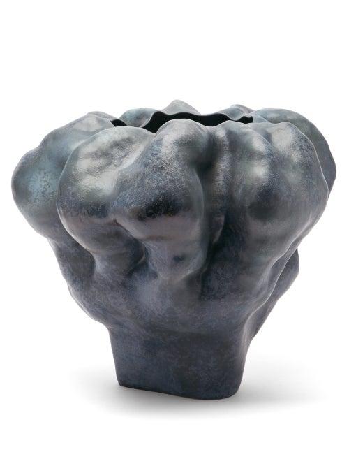 Matchesfashion.com L'objet - Timna Short Porcelain Vase - Black