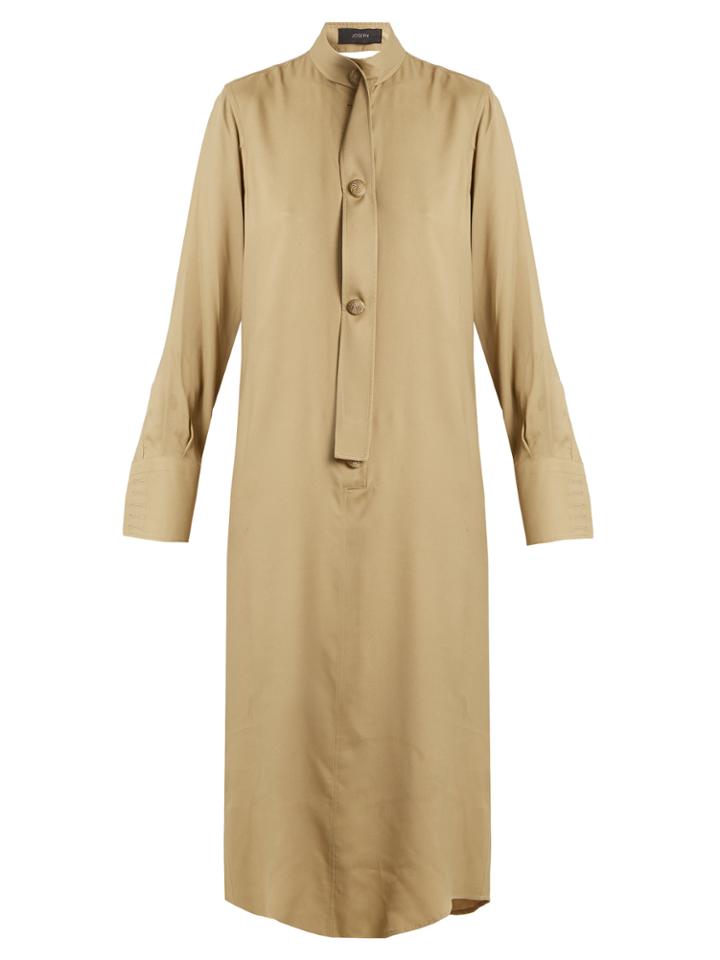 Joseph Harold Tie-waist Silk-blend Shirtdress