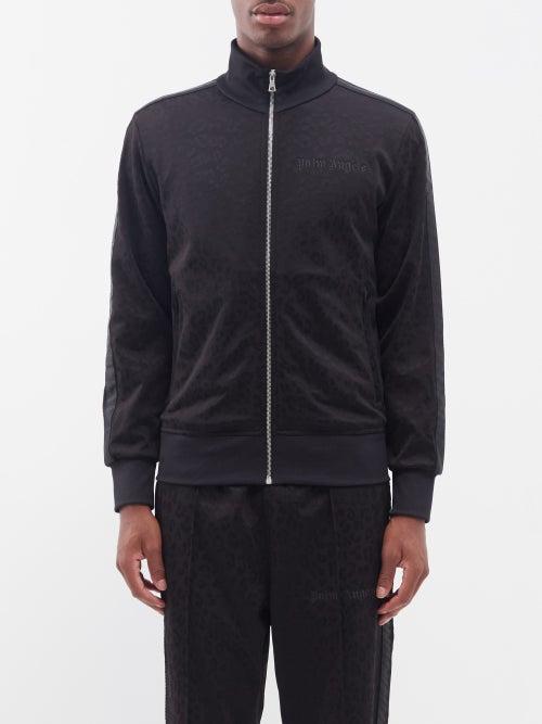 Palm Angels - Tuxedo Leopard-print Jacquard Track Jacket - Mens - Leopard