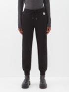 Moncler - Logo-patch Cotton-blend Track Pants - Womens - Black