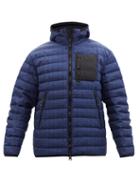 Burberry - Layton Checked Quilted Padded Jacket - Mens - Blue