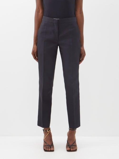 Jil Sander - Nylon-blend Gabardine Suit Trousers - Womens - Navy