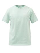 Maison Kitsun - Handwriting Logo Cotton-jersey T-shirt - Mens - Light Green