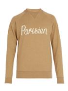 Matchesfashion.com Maison Kitsun - Parisian Cotton Sweatshirt - Mens - Beige