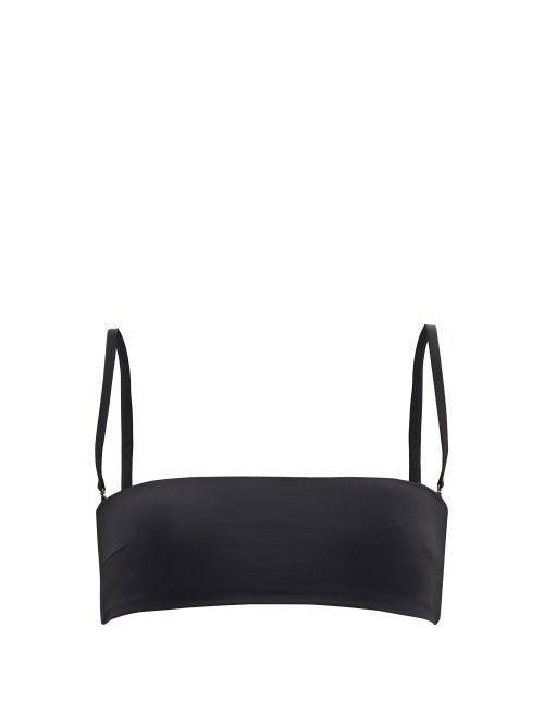 Matchesfashion.com Haight - Marcella Jersey Bandeau Bikini Top - Womens - Black