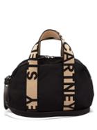 Matchesfashion.com Stella Mccartney - Boston Mini Logo-jacquard Canvas Bag - Womens - Black