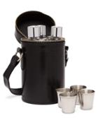 Matchesfashion.com F. Hammann - Leather Hip Flask Travel Kit - Black