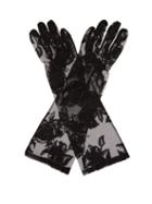 Matchesfashion.com Ann Demeulemeester - Floral Lace Gloves - Womens - Black